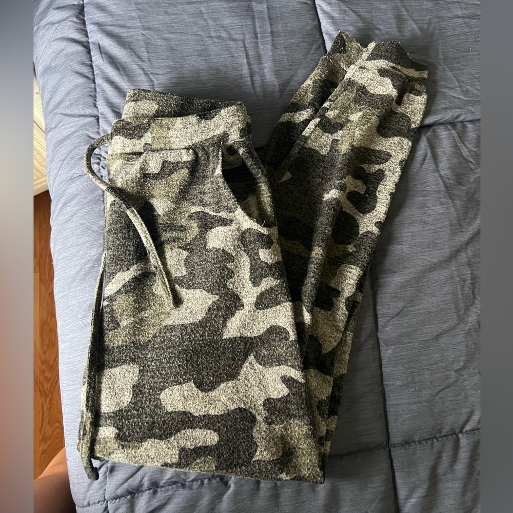 Camo print joggers